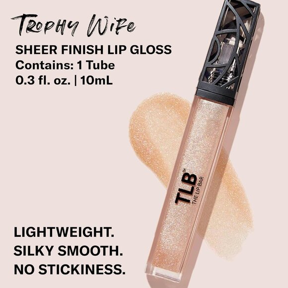 The Lip Bar - Lip Gloss, Trophy Wife (Champagne Shimmer) - Gloss Up Sheer Finish - Picture 2 of 8